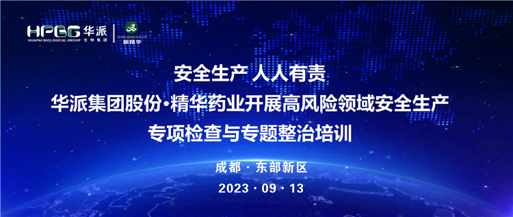 清静生产 人人有责 | 华派集团股份&middot;耀彩网药业开展高危害领域清静生产专项检查与专题整治培训